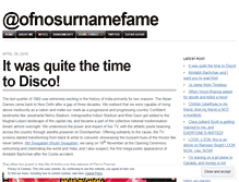 Tablet Screenshot of ofnosurnamefame.com